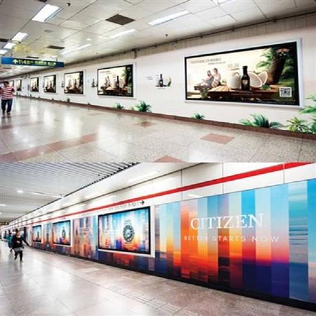 上海地铁过道灯箱广告价格上海地铁广告代理及投放折扣
